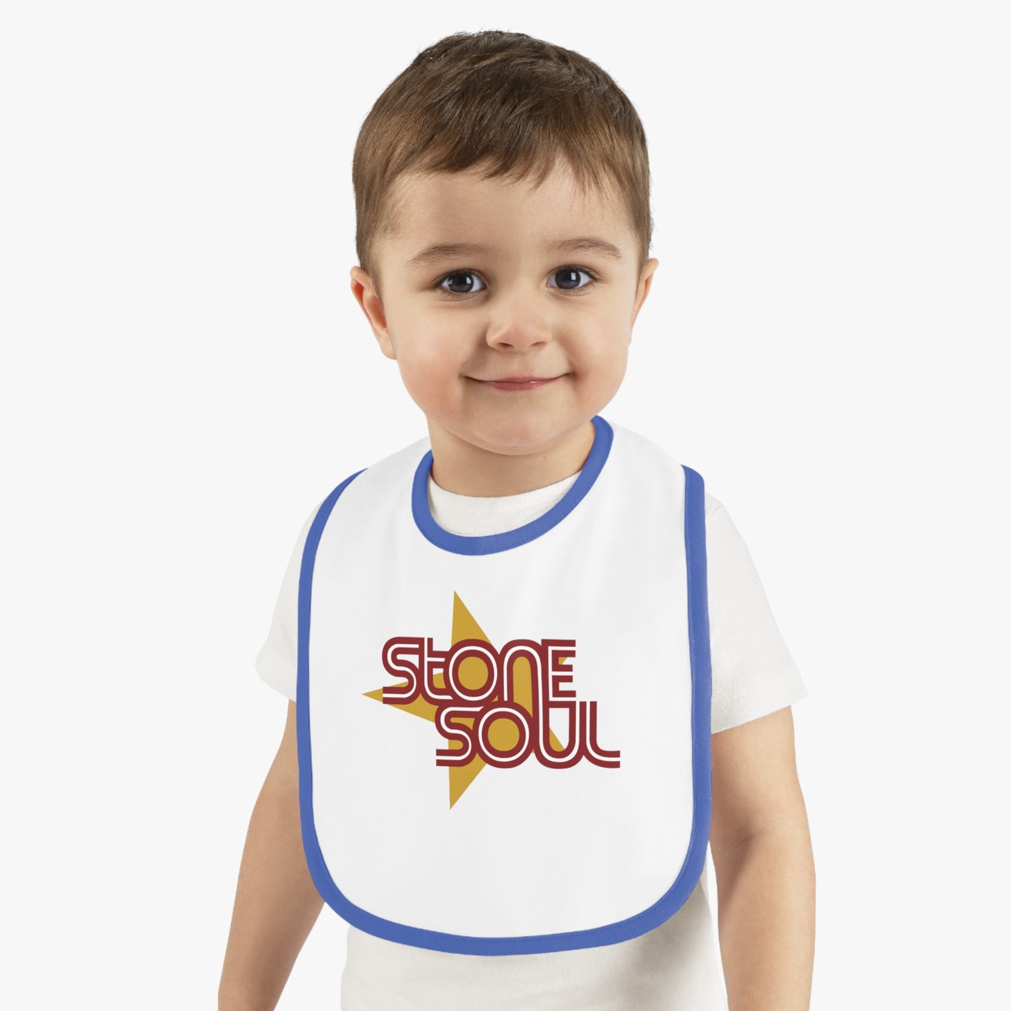 Baby Contrast Trim Jersey Bib