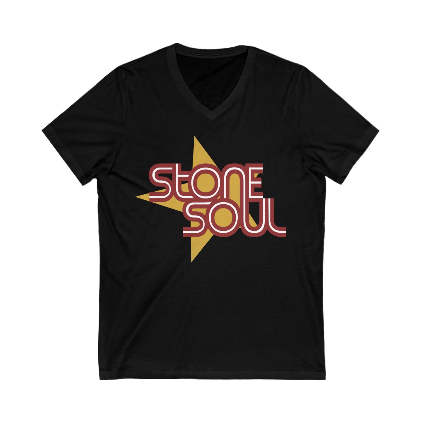 Unisex Jersey Short Sleeve V-Neck Tee